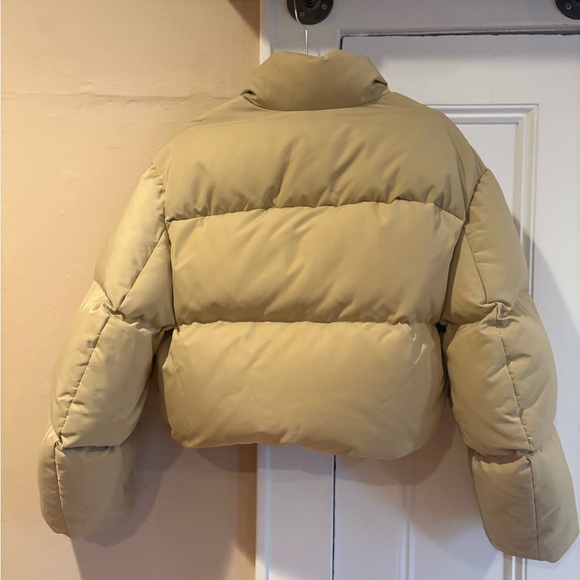 KHAITE Cropped Tan Puffer Jacket - Picture 4 of 11
